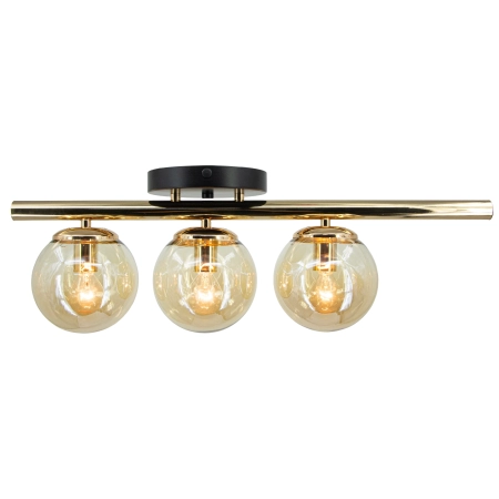 Plafon metalowy złoto-czarny 3-punktowy 60cm 8434/3 z serii ARGO - Lampy Elem